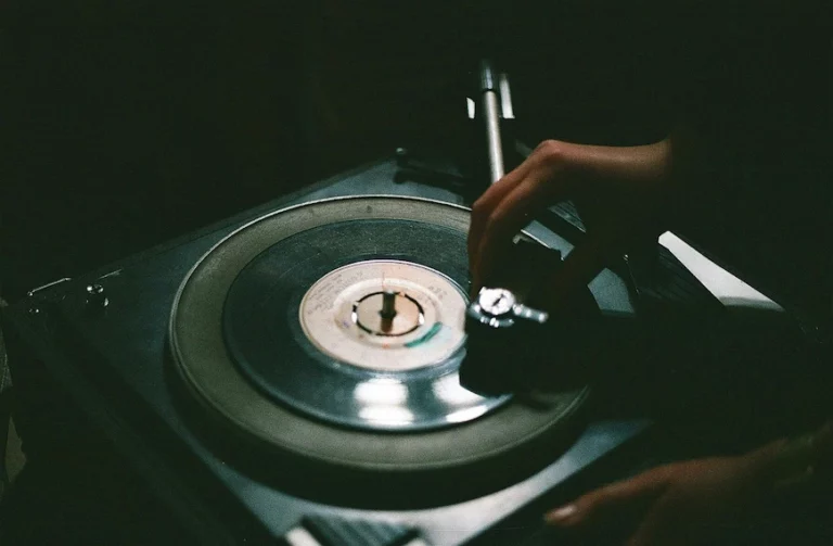 a vinyl player