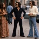 Group of adults wearing popular 1970s fashion